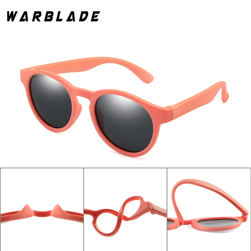 Kids Sunglasses Polarized Boys Girls Round Sun Glasses Child Baby Eyewear Silicone Eyeglasses UV400 kids sunglasses children sunglasses