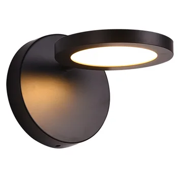 

Hallway Modern Simple With Screws Coffee Shop Home Decor Button Switch LED Wall Light Stairway Sconce Lamp 180 Degrees Rotation