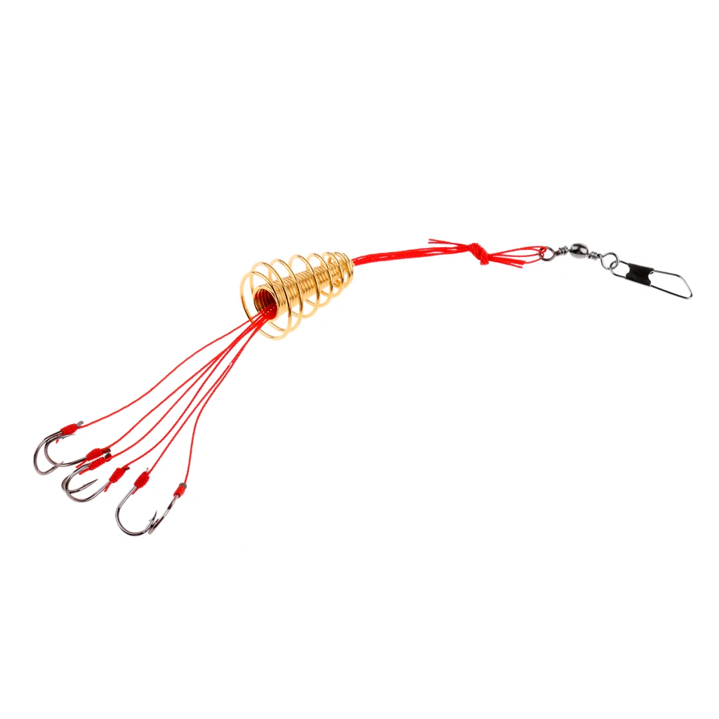 Carp Fishing Hooks Steel Explosion Hook Feeder Hook Feeder Cage Fishhook Great for Storage Lures and Fishing Beads