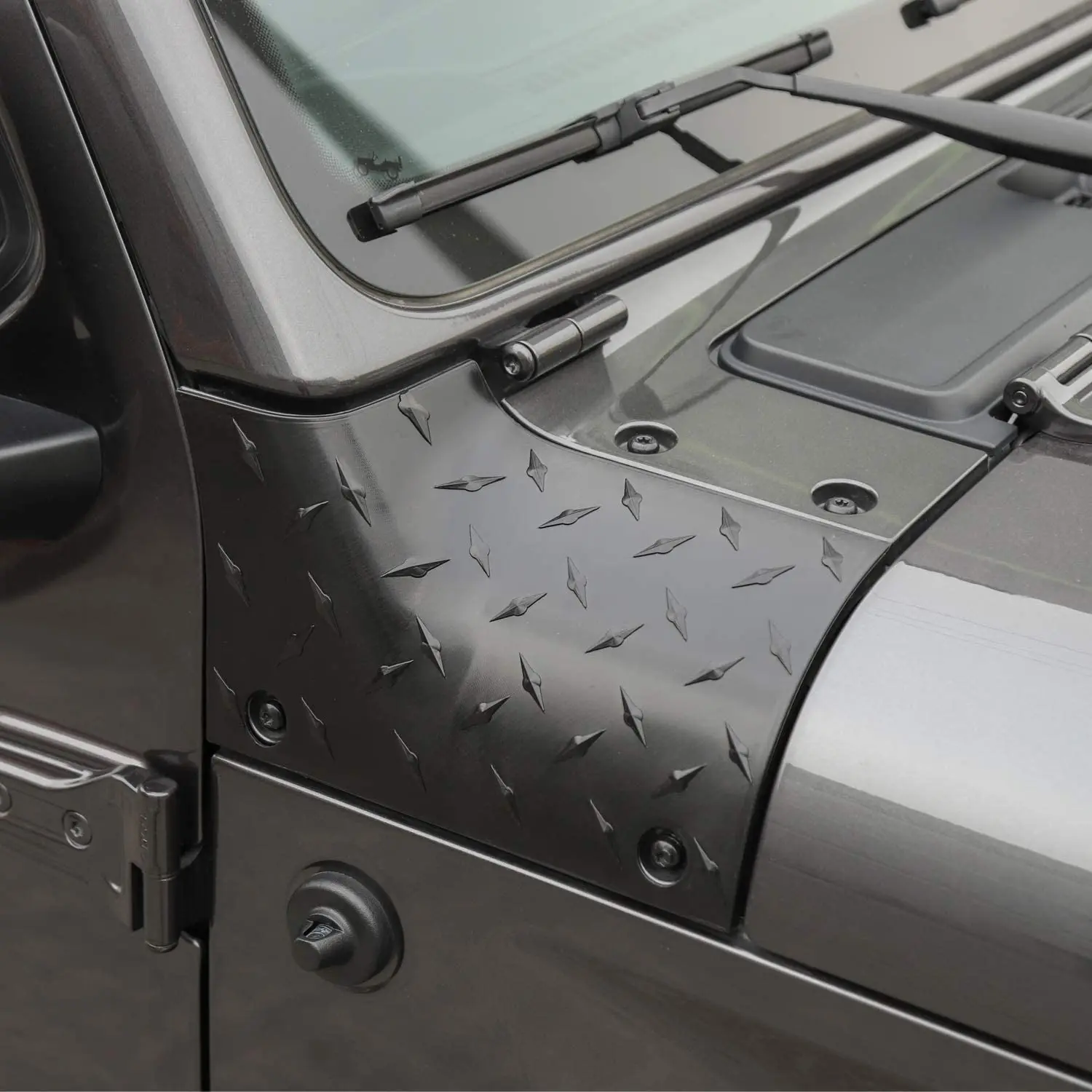 Car Engine Hood Cover Car Hood Cowling Cover Car Cowl Body Armor Outer Engine Hood Cowling Cover Guards For Jeep Wrangler JL JLU Sport Sahara Rubicon Gladiator JT