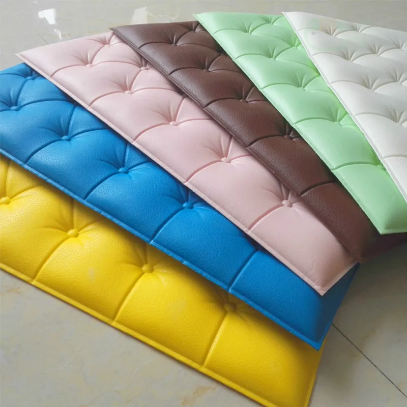 Водонепроницаемые самоклеящиеся обои из искусственной кожи настенные 3d стикеры