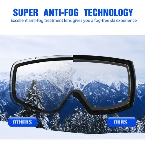 Maxjuli Ski Goggles Only Lens Winter Snow Sports with Anti-fog for Men Women Youth Skiing Skating mask ONLY LENS FOR M6 - Image 3