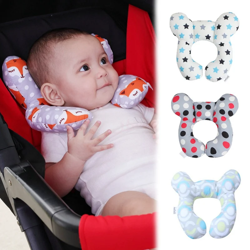 Baby Pillow Ushape Nursing Pillow Soft Neck Support Kids Toddler Car