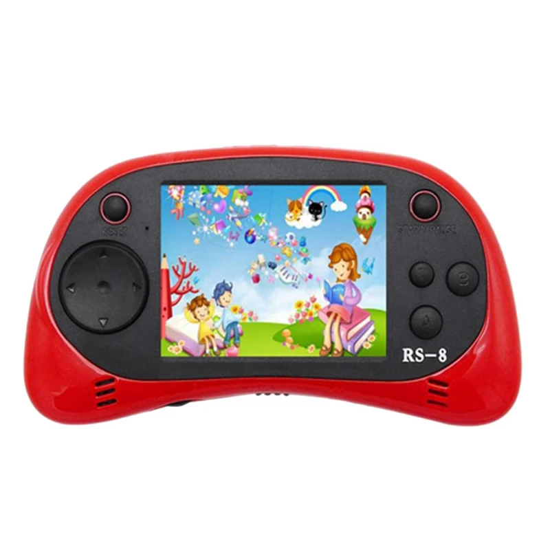 Детские Портативный игроков RS-8 Ретро 16 бит HD портативная игровая приставка в
