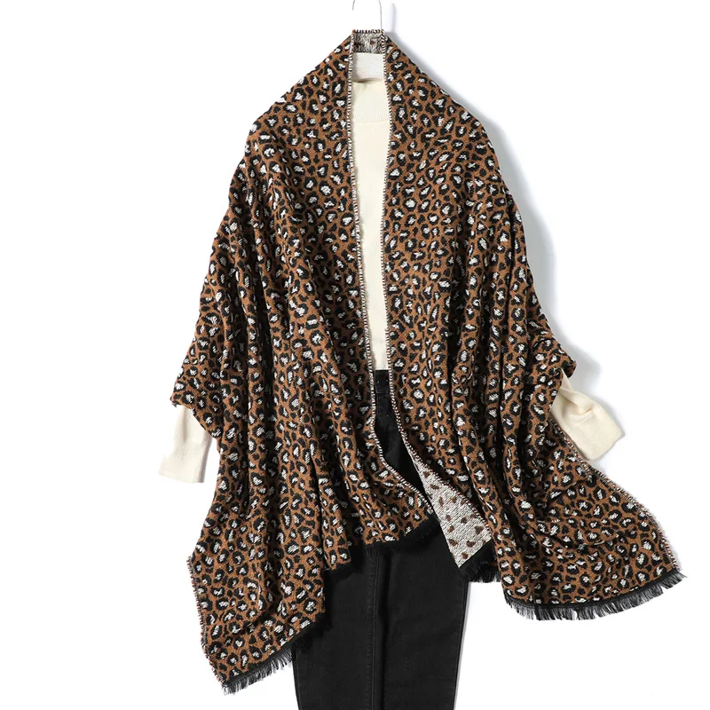 

New autumn and winter 190 * 70cm female scarf hot selling leopard print thick warm fashion wild scarf