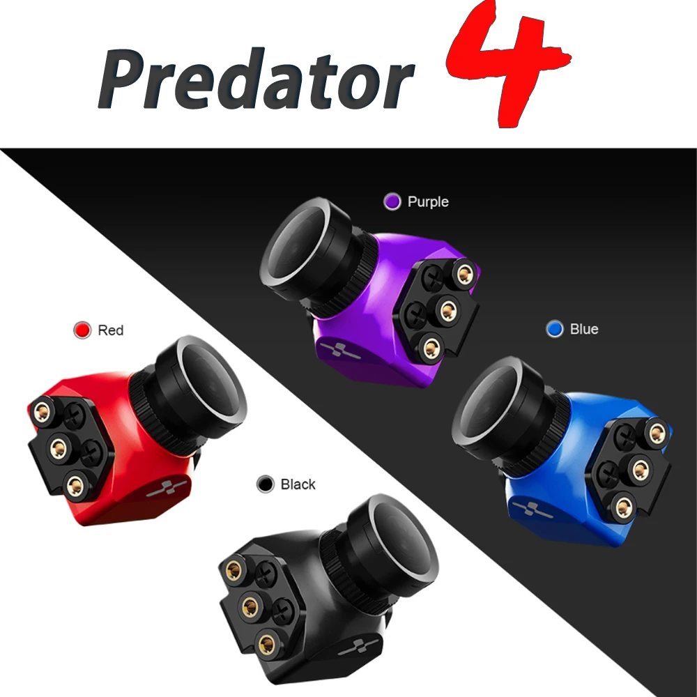 Foxeer standard/Mini Predator 4 Super WDR 4ms латентность 1000TVL FPV гоночная камера OSD 4:3 16:9 NTSC PAL для RC FPV гоночного дрона