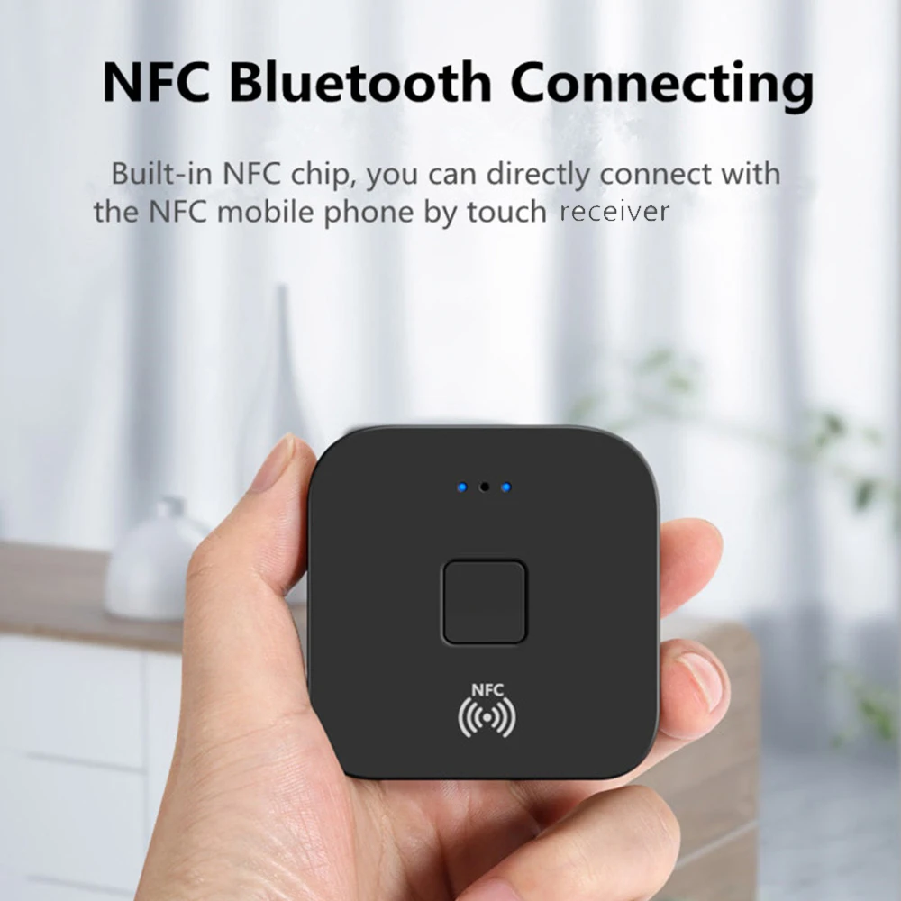 NFC Bluetooth 5,0 приемник 3,5 мм AUX RCA Jack Hifi беспроводной адаптер и микрофон Громкая связь вызов Bluetooth автомобильный аудио приемник