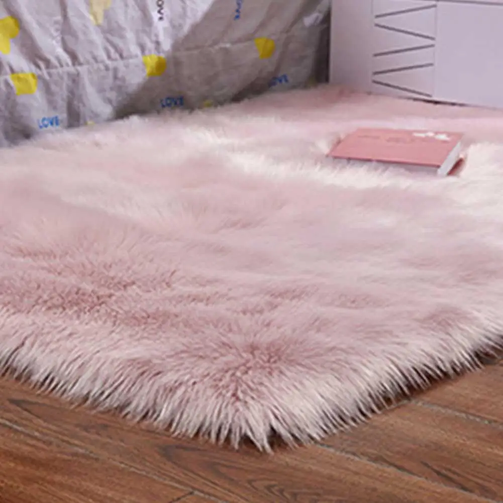 HobbyLane моющийся чехол для стула из искусственной овчины, теплый шерстяной ковер, коврик для сиденья, пушистые коврики