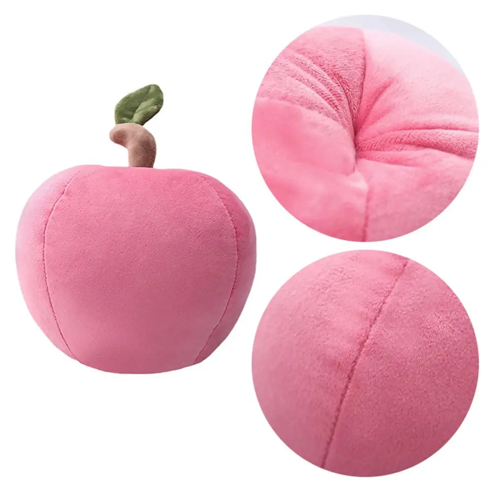 Kawaii Cartoon Peace Apple Shape Plush Fruit Pillow Kawaii Store