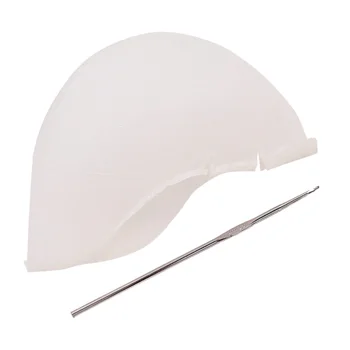 

1 pc Hair Highlights Cap Silicone Soft Thickened Hair Coloring Cap Hair Styling Tools with Needle for Home