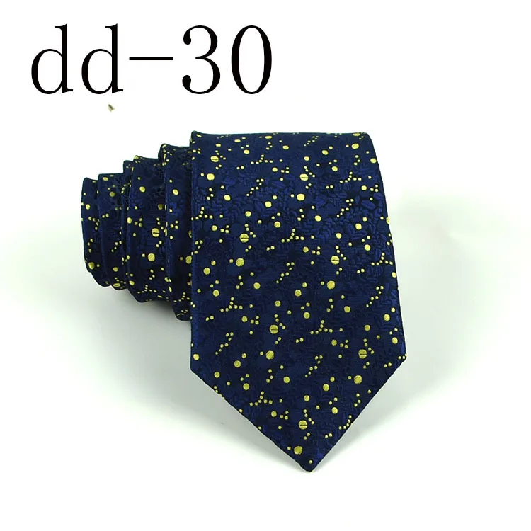 dd-30 Новые Классические мужские галстуки на шею 8 см клетчатые полосатые галстуки для мужской формальный деловой роскошный свадебные вечерние галстуки - Цвет: dd-30