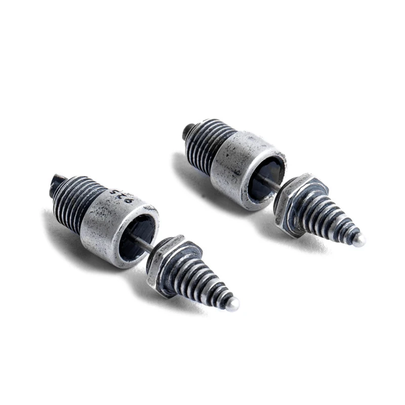 Spark plug earrings steampunk style
