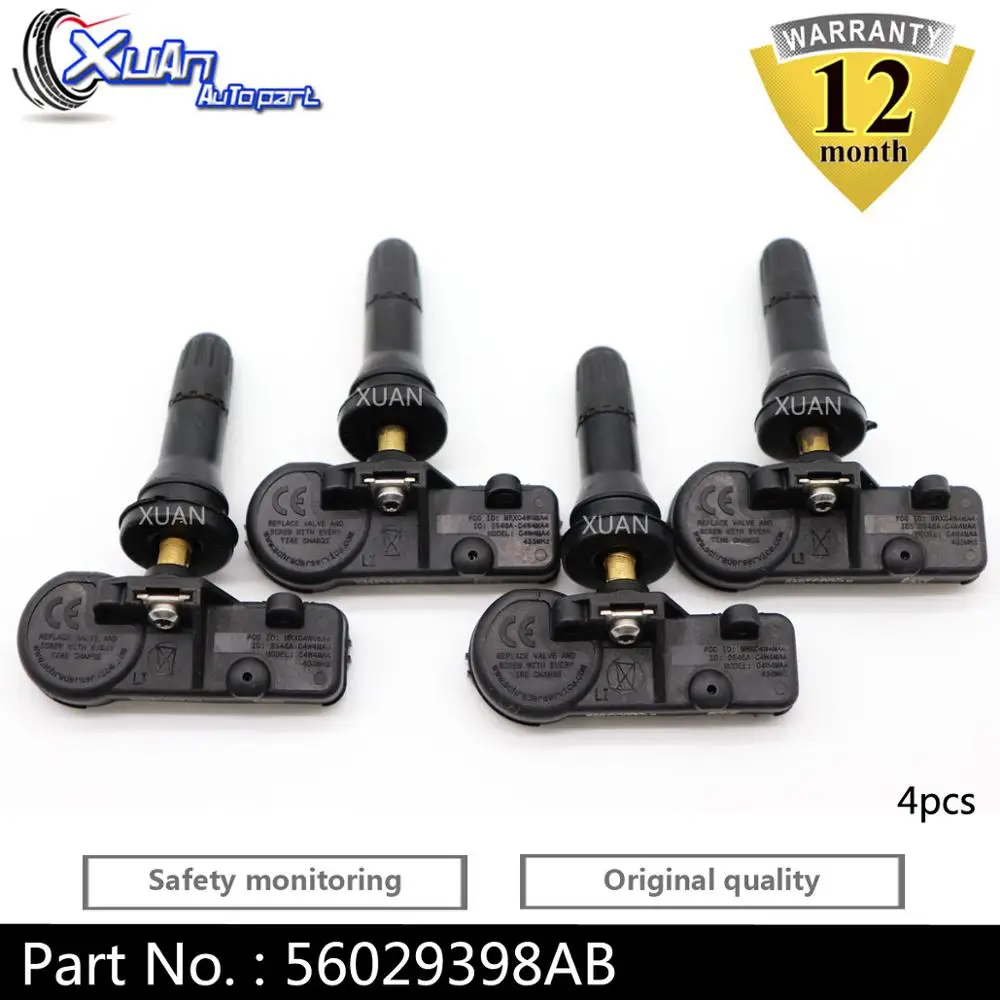 Датчик контроля давления в шинах XUAN TPMS 56029398AB для ALFA ROMEO CHRYSLER 300 DODGE CHARGER FIAT 500 JEEP RAM