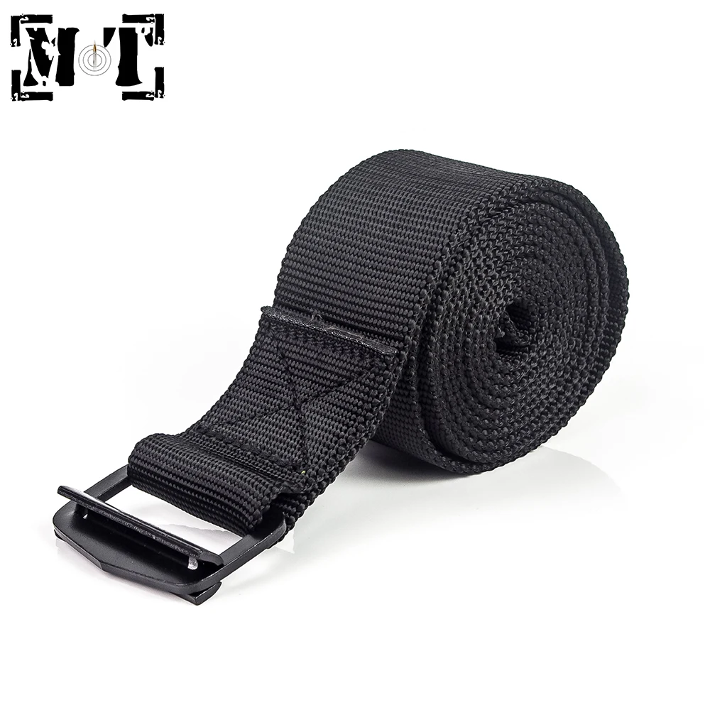 

MT Military Belt Nylon Black Green Combat Belts With Copper Buckle Men Army Molle 120cm Adjustable Survival Waist Tactical Gear
