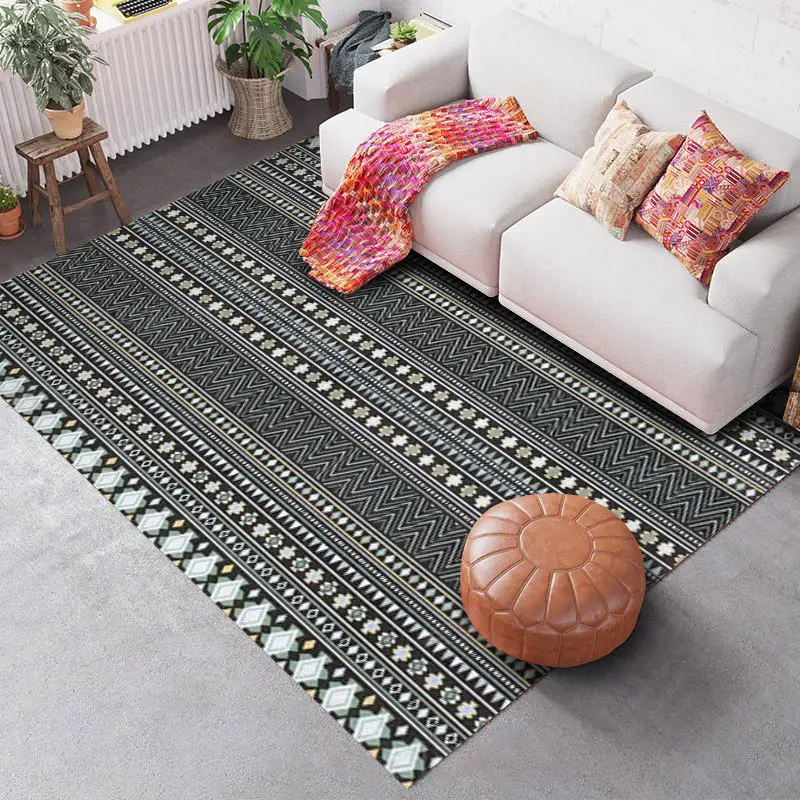 Modern Minimalist Carpet Gray Home Living Room Sofa Table Cover Morocco Bedroom Bed Blanket Northern European-Style