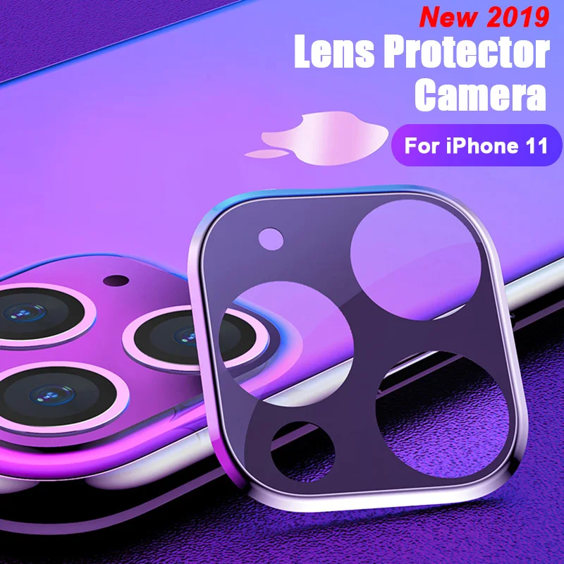 

Full Back Camera Lens Case For iPhone 11 Tempered Glass Aluminum Lens Protector Case For iPhone 11 Pro Max Rear Protection Ring