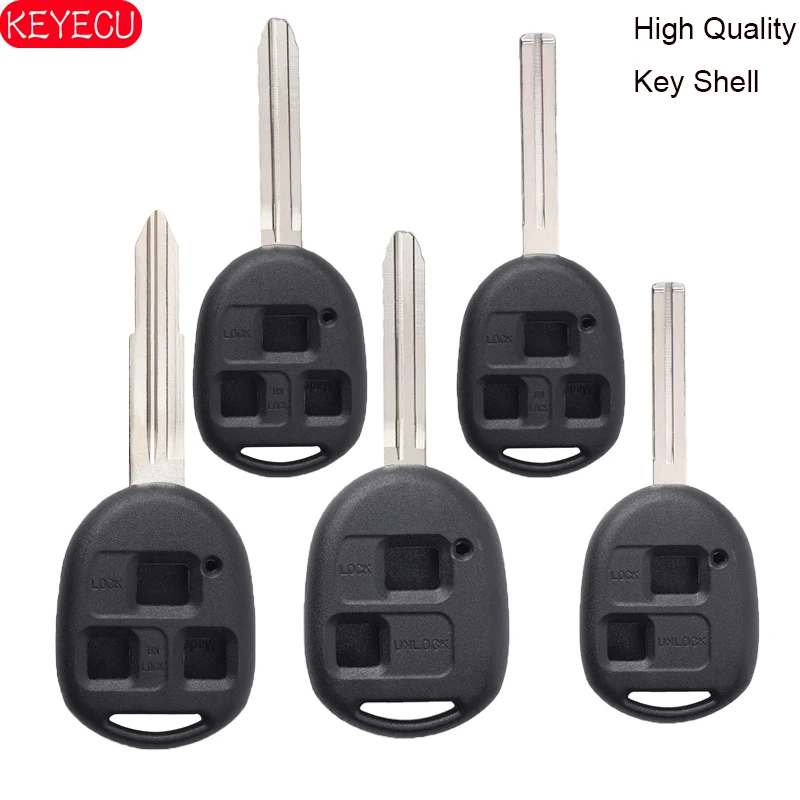 KEYECU 10PCS High Quality Remote Key Shell 2 Button / 3 Replacement for Toyota TOY48/TOY40/TOY41/TOY43 Blade | Автомобили и