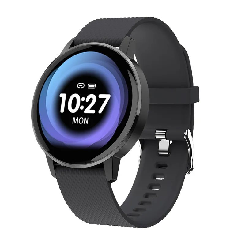 

T4 Ultra Thin Smart Watch Round Screen Full View Sports Fitness Activity Tracker Heart Rate Monitor Blood Pressure Smartwatch