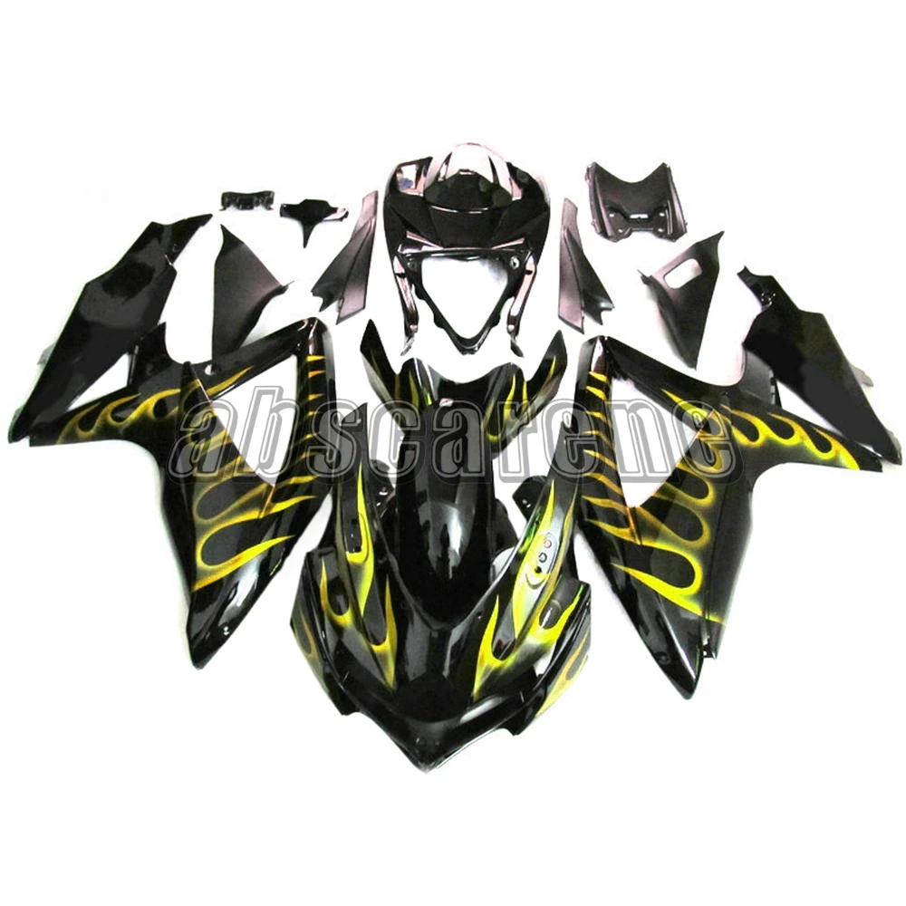 Инъекции полный обтекатель комплект для Suzuki GSXR600 GSXR750 K8 2008 2009 2010 ABS пластик кузова