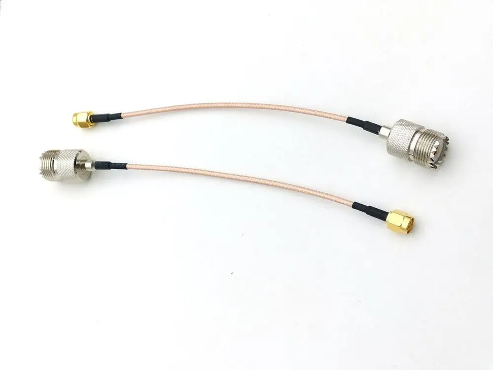 20 шт. UHF SO239 женский PL259 к SMA Штекерный обжимной кабель RG316 оптовая