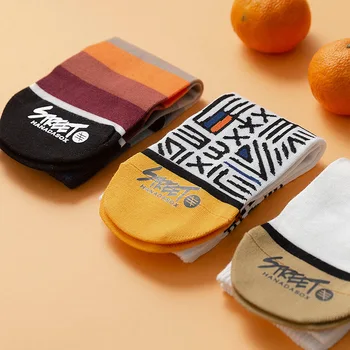 

3 Pairs Skateboard Sports Karajuku Crew Socks Men Street New Fashion Embroidery Cotton Soft Socks Cozy Couple Socks Male Hosiery