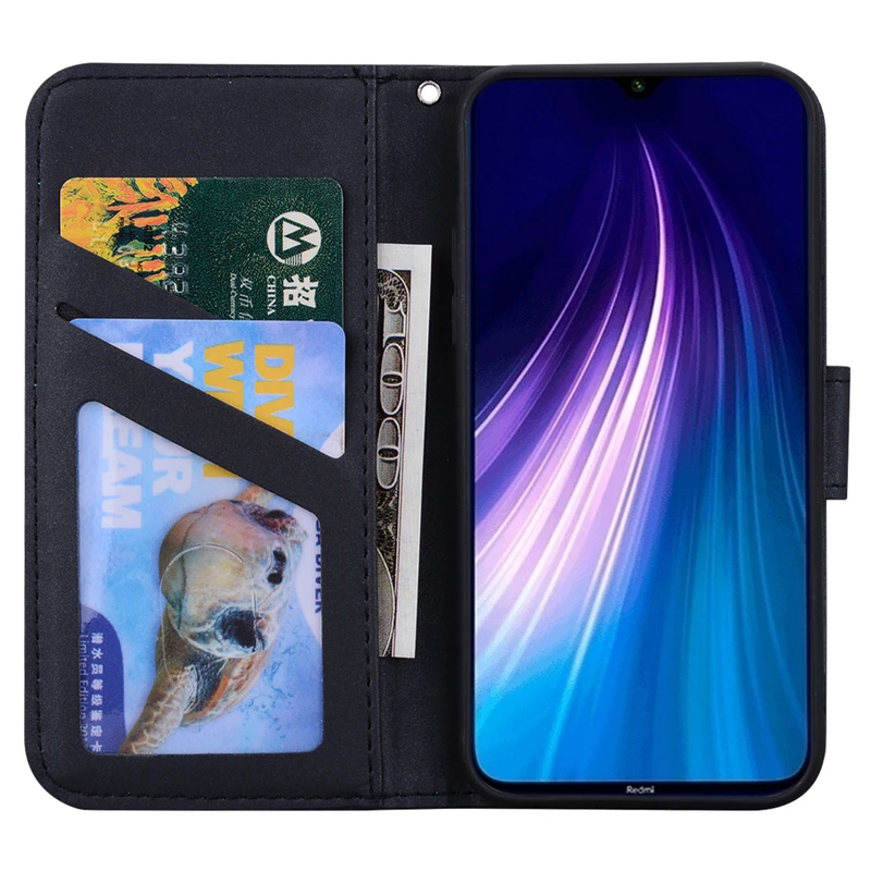 Флип-чехол для телефона Xiaomi Redmi 7A 8A Note 7 8 Pro Чехол-бумажник с роскошной застежкой с героями мультфильмов