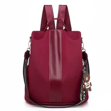 Напрямую от производителя продает супер огнеупорный рюкзак женский стиль корейский стиль простой Оксфорд ткань Противоугонный колледж Стад