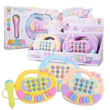 Стиль детская игрушка раннее образование электронная клавиатура Детский образовательный просвещение музыка электронная клавиатура с микрофоном