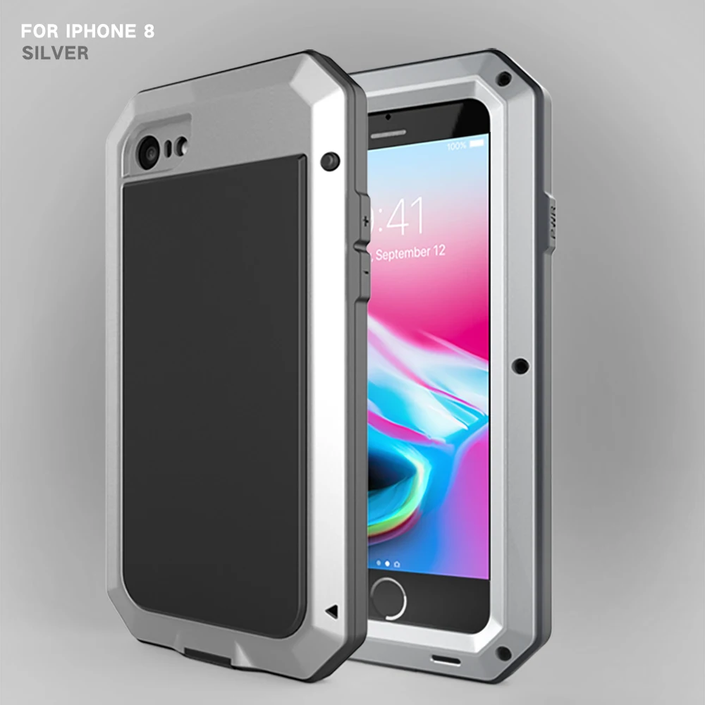 Чехол для iPhone 6 из металлического алюминиевого сплава 6S 7 8 Plus X XS MAX XR чехол сверхмощный защитный чехол для iPhone 11 Pro Max 5,8