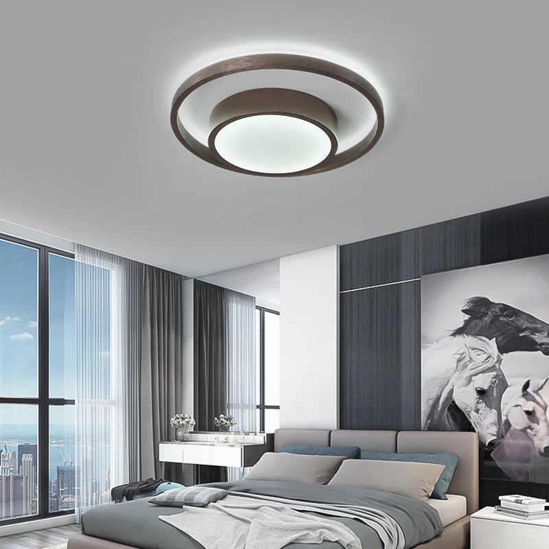 Ceiling Light Square Rings for Bedroom Dining Living Room Fixtures Lustre Modern Acylic Led Lamp Home Decor 220 110V | Лампы и