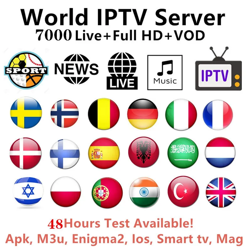 1 Year IPTV France Subscription Arabic Algeria Germany Belgium Netherlands French IPTV Code Android M3U Ma9 free test IP TV