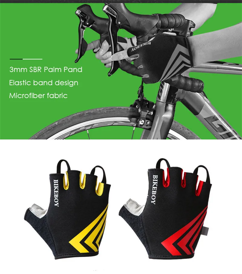 Велосипедные перчатки для женщин и мужчин, Осенние противоскользящие противоударные перчатки на половину пальцев, перчатки для спорта на открытом воздухе, дышащие перчатки для горного велосипеда
