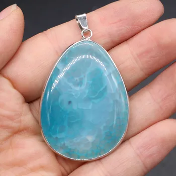 

Natural Dragon Bone Agates Pendants Charms Stone Water Drop Shape Pendants DIY for Necklace or Jewelry Making Size 28x42-30x45mm