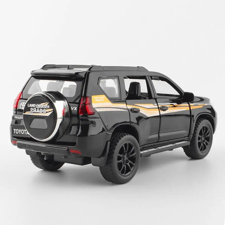 1:32 Новая модель автомобиля TOYOTA LAND CRUISER PRADO из сплава металла игрушки с