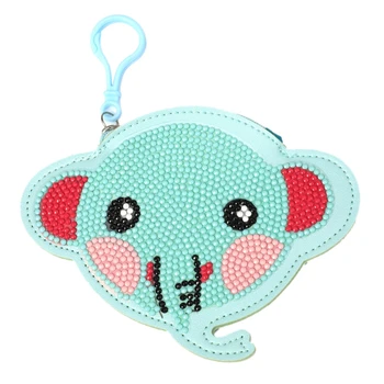 

DIY 5D Diamond Painting Small Wallet Children's Bag Bag Charm Animal Elephant Drill Wallet
