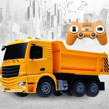 2,4 г интересный симулятор RC инженерный грузовик супер мощность RC самосвал Модель Детские игрушки для мальчиков день рождения подарки на Рождество