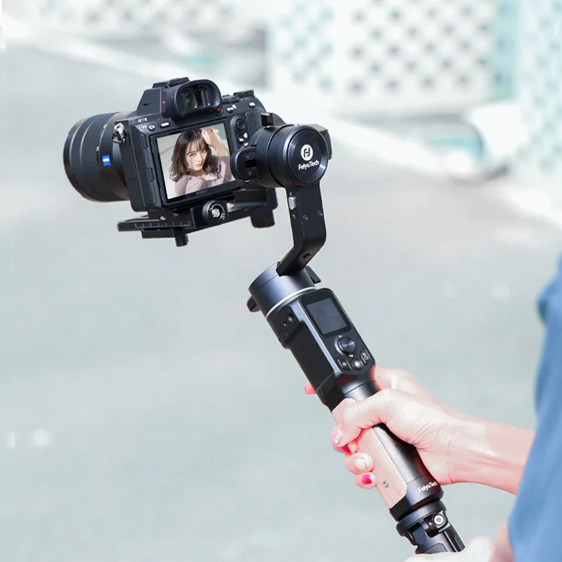 FeiyuTech AK2000C estabilizador de cámara de 3 ejes cardán DSLR de VLOG tiroteo para Smartphone Canon Nikon Panasonic Fuji
