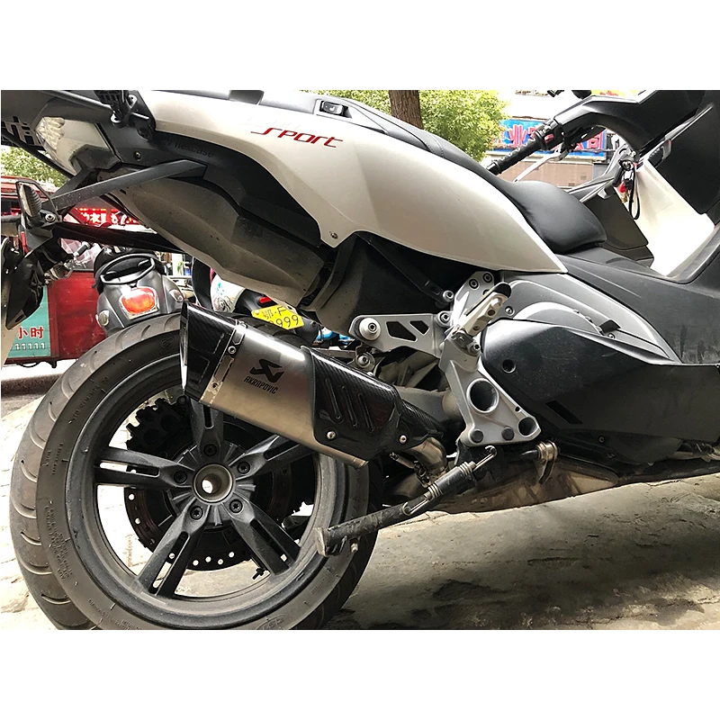 Modified Exhaust Muffler Middle Connection Link Pipe Slip On for BMW C600 Sport C650GT 2012 2013 2014 2015 C650 GT Escape2