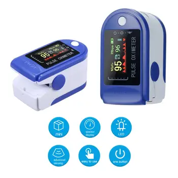 

Digital Fingertip Pulse Oximeter Blood Oxygen Sensor Saturation LCD Mini SpO2 Monitor Pulse Rate Measurement Meter for Home