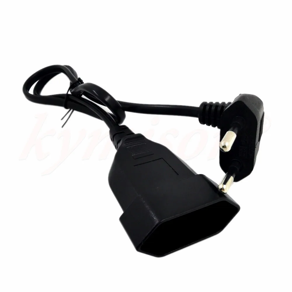 50 см Европейский 2 зубец VDE Plug для CEE7/16 розетка Мощность удлинитель, Schuko CEE7 угловой удлинители
