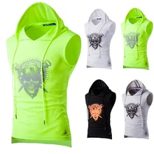 ; AliExpress импортные товары; мужская одежда; Новинка года; Стильная летняя одежда; Спортивная майка без рукавов с капюшоном; дышащий жилет; B11