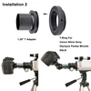 StarDikor Telescope Camera Adapter T-Ring + 1.25" Telescope Mount Adapter + Extension Tube For Nikon/Canon/Sony/Pentax/Olympus 3