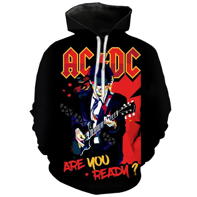 Hoodies 3 Толстовки унисекс, тренд рок, с 3D принтом, AC DC, спортивный костюм, мужская толстовка с капюшоном из тяжелого металла, хип-хоп, уличная толстовка, топы, толстовки - Цвет: Hoodies 3