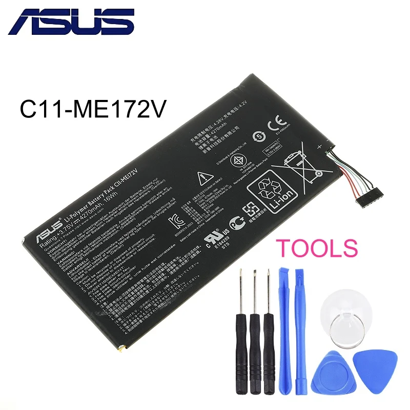 ASUS C11-ME172V Аккумулятор для ASUS MemoPad K004 Fonepad ME371MG ME371 ME172V 4270mAh высокой емкости