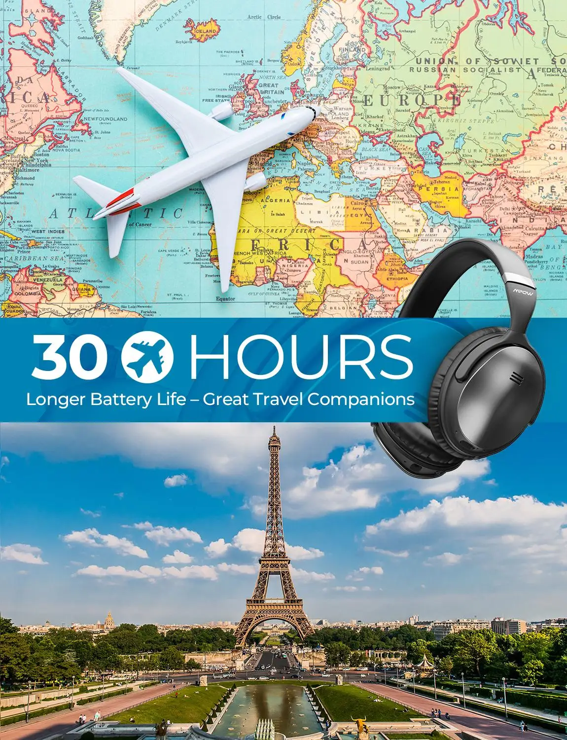 Cena Mpow H5 2nd ANC aktywna redukcja szumów bezprzewodowe słuchawki Bluetooth zestaw słuchawkowy stereo Hi Fi z torba do noszenia dla iphone X Samsung