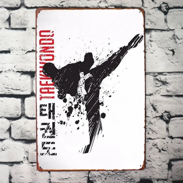 Taekwondo Metal Tin Sign Decor Bar Pub Home Retro Wall Posters 20 X 30 Cm | Дом и сад