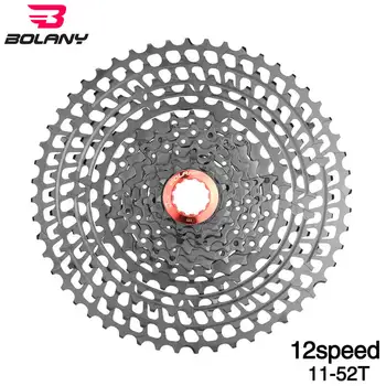 

Bolany Ultraligh Cassette MTB 413G 12 Speed 11-52T Bicycle Parts K7 12V CNC Aluminum Alloy CNC Freewheel Bike For HG Hub gx eagl