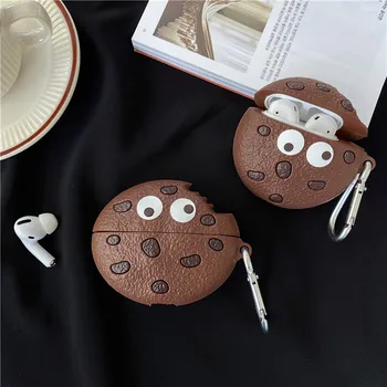 

Funny Chocolate chip cookies For Apple Airpods Cover Cartoon Silicone Earphone Charging Case For Airpod Pro 2 1 Headphones Box