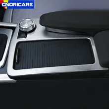 Автомобильная центральная консоль рамка держателя стакана воды Декоративные наклейки для Mercedes Benz C Class W204 C180 C200 2008-14 LHD RHD