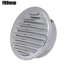 70mm Stainless Steel Wall Ceiling Air Vent Ducting Ventilation Exhaust Grille Cover Outlet Heating Cooling Vents Cap Waterproof